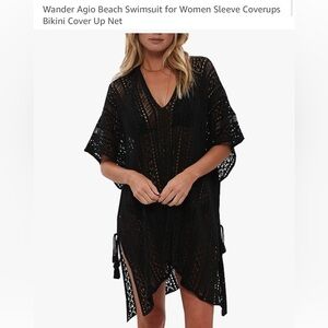 Elegant Black Swim Cover-Up